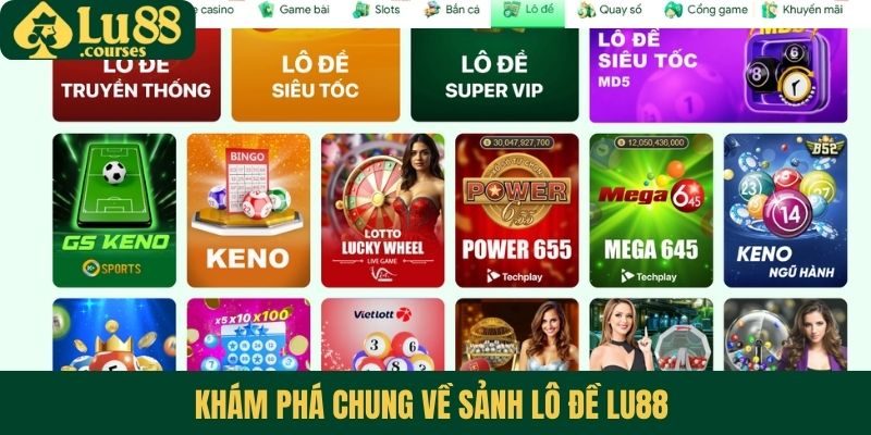 Khám phá chung về sảnh lô đề Lu88