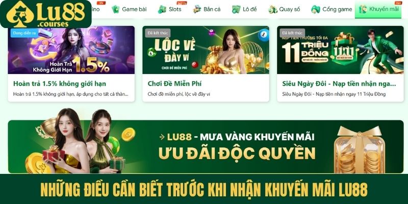 Những điều cần biết trước khi nhận khuyến mãi Lu88