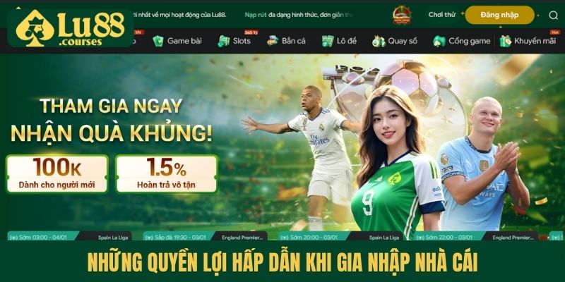 Những quyền lợi hấp dẫn khi gia nhập nhà cái